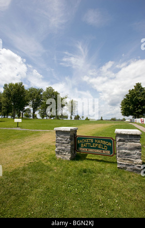 Sackets Harbor Battlefield State Historic Site. Banque D'Images