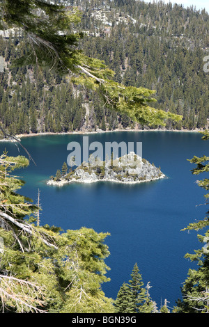 Wizard Island Emerald Bay Lake Tahoe, California USA Banque D'Images