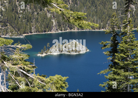 Wizard Island Emerald Bay Lake Tahoe, California USA Banque D'Images