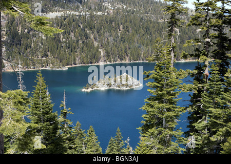 Wizard Island Emerald Bay Lake Tahoe, California USA Banque D'Images