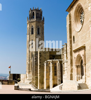 Vieille Cathédrale de la Seu Vella Banque D'Images