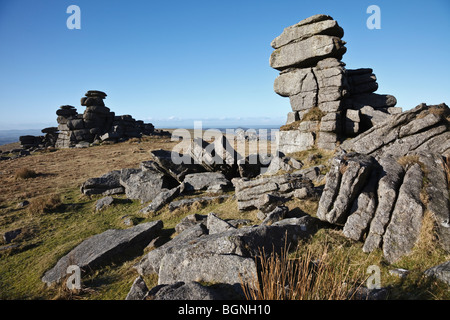 Grand Tor discontinues, Dartmoor National Park, Devon Banque D'Images