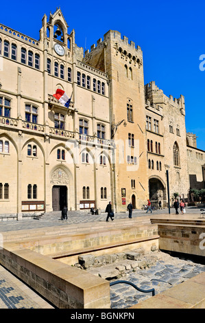 Palais des Archevêques, Narbonne, France. Banque D'Images