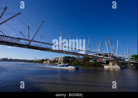 L'Australie Queensland Brisbane Pont Kurilpa Banque D'Images