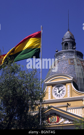 Le palais présidentiel à la place Murillo. La Paz, Bolivie. Banque D'Images