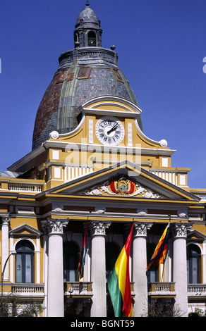 Le palais présidentiel à la place Murillo. La Paz, Bolivie. Banque D'Images