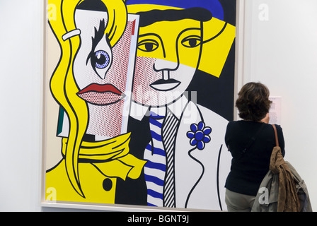 Stepping Out, 1978, par Roy Fox Lichtenstein, Metropolitan Museum of Art, galeries d'Art Contemporain, New York City Banque D'Images