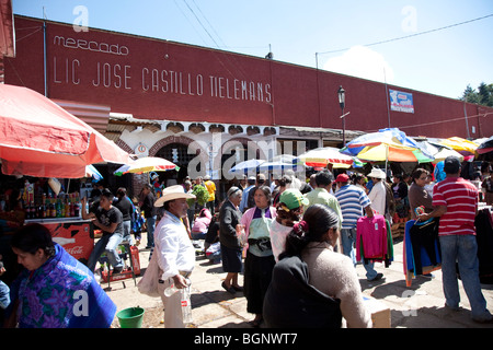 Mercado Lic Jose Castillo Tielemans. San Cristóbal de las Casas, Chiapas, Mexique. Banque D'Images