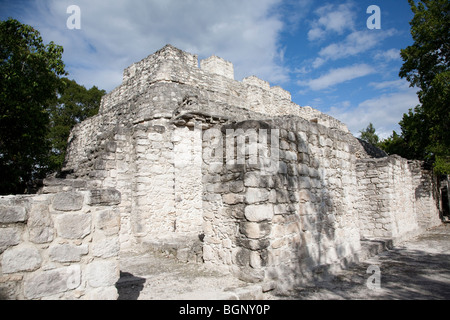 Structure XIII. Ruines mayas de Calakmul, Campeche Mexique site de l'archéologie. Banque D'Images