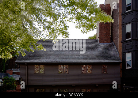 La PAUL REVERE House est maintenant un musée - BOSTON (MASSACHUSETTS) Banque D'Images