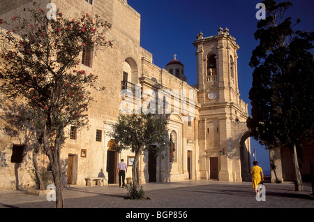 Malte, églises et couvents dans le sanctuaire, le coeur médiéval de la ville de Mellieha. Banque D'Images