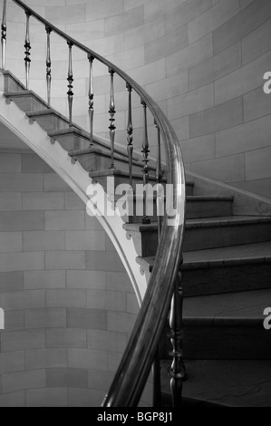 Escalier dans bâtiment historique, Hamilton, Winnipeg, Manitoba, Canada Banque D'Images