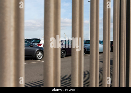 ABP Grimsby Alexandra Dock l'importation de voitures Banque D'Images