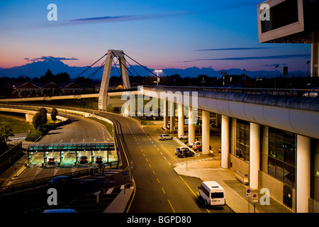 L'aéroport de Malpensa, Milan, Italie Banque D'Images