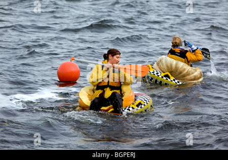 Un bassin pour enfants au cours d'une citrouille Citrouille géante qui a eu lieu la Régate du lac Mendota, près de l'Université du Wisconsin Memorial Union européenne. Banque D'Images