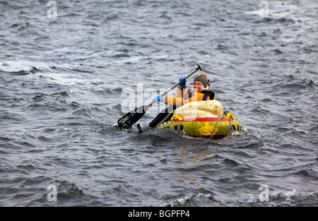 Un bassin pour enfants au cours d'une citrouille Citrouille géante qui a eu lieu la Régate du lac Mendota, près de l'Université du Wisconsin Memorial Union européenne. Banque D'Images