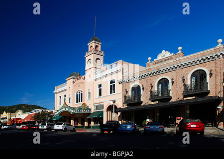 Sebastiani Theatre et l'hôtel, le centre-ville de Ledson Sonoma, Californie Banque D'Images