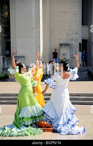 Danseurs de Flamenco, juste de l'État du Texas, Dallas, Texas, USA Banque D'Images