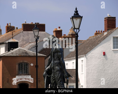 La rue principale du village de watchet à Somerset Banque D'Images