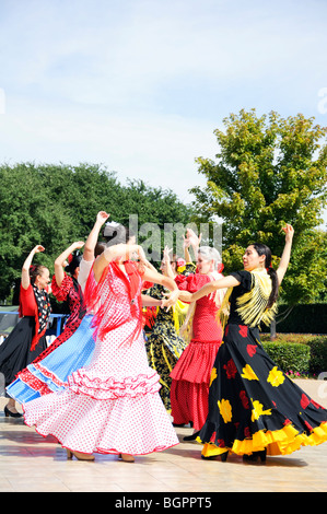 Danseurs de Flamenco, juste de l'État du Texas, Dallas, Texas, USA Banque D'Images