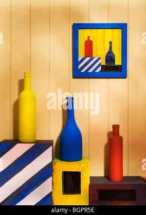Un jeu construit, peint, Still-Life. Banque D'Images