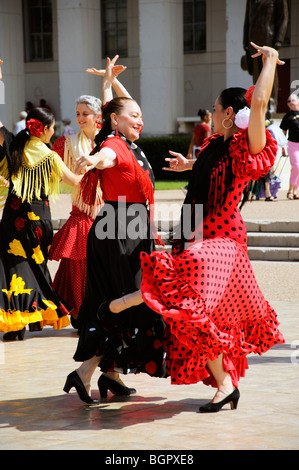 Danseurs de Flamenco, juste de l'État du Texas, Dallas, Texas, USA Banque D'Images