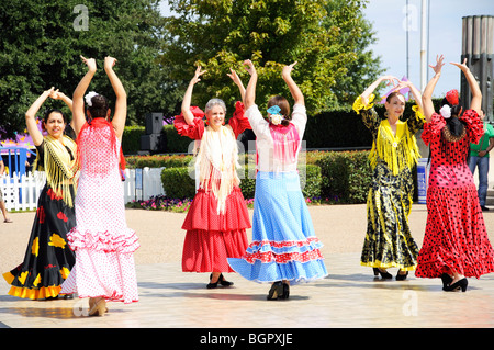 Danseurs de Flamenco, juste de l'État du Texas, Dallas, Texas, USA Banque D'Images