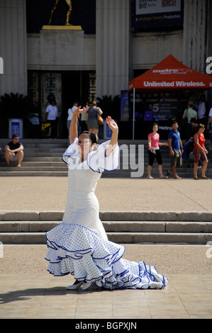 Danseurs de Flamenco, juste de l'État du Texas, Dallas, Texas, USA Banque D'Images