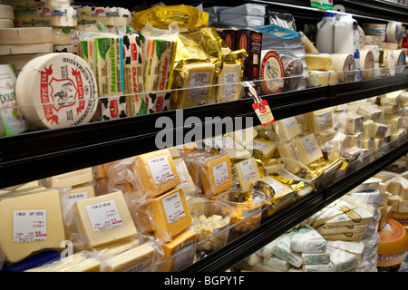 Le fromage sur le marché de l'affichage, fleuve Saint-Laurent, Toronto, Canada Banque D'Images