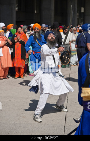 Le Vaisakhi annuel de printemps, à Toronto, pour célébrer la culture Sikh Banque D'Images