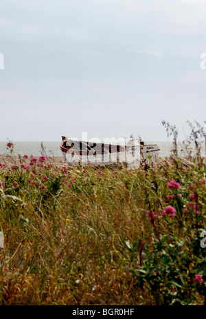 PLAGE NOSTALGIQUE D'ALDEBURGH. SUFFOLK 2009 Banque D'Images