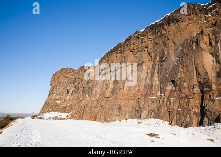 Salisbury Crags, Holyrood Park, Édimbourg Banque D'Images