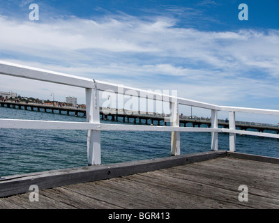 Jetée de St Kilda, Melbourne, Australie du Sud Banque D'Images