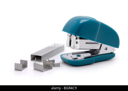 Agrafeuse et agrafes Banque D'Images