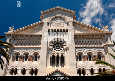 La Cathédrale de Monaco, Monaco, la cathédrale de Saint Nicolas Banque D'Images