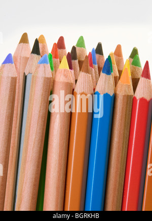 Sélection de crayons dessin à colorier Banque D'Images