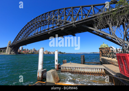 Vue d'ensemble sur le Pont du Port de Sydney Banque D'Images