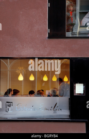 OSTERIA EMILIA RISTORANTE, London, Royaume-Uni, BURD HAWARD ARCHITECTES Banque D'Images