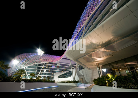 Soirée shot d'un allumé Yas Viceroy Hotel à l'île de Yas en Formule 1, Abu Dhabi, UAE Banque D'Images