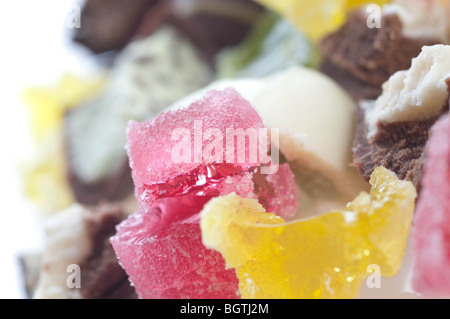 Bonbons colorés en close-up Banque D'Images