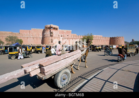 Panier de chameau. Fort de Junagarh. Bikaner. Le Rajasthan. L'Inde Banque D'Images