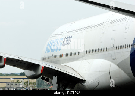 Airbus A380 cockpit close up Banque D'Images