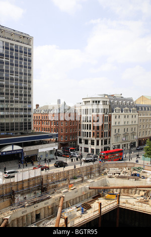 Le WALBROOK SITE DE CONSTRUCTION, Londres, Royaume-Uni, FOSTER AND PARTNERS Banque D'Images