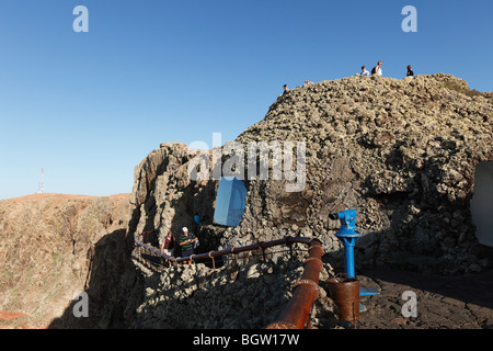 Mirador del Rio, conçue par César Manrique, Lanzarote, Canary Islands, Spain, Europe Banque D'Images