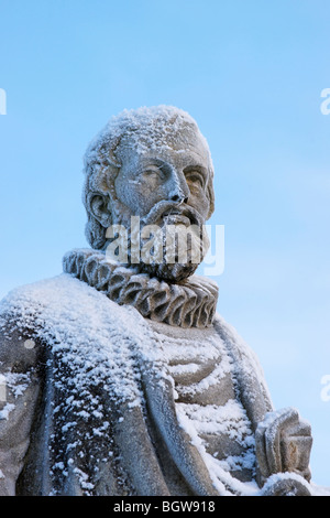 Alexander Henderson, un des Covenanters. 1583-1646. Statue dans le cimetière de la vallée, de la ville de Stirling, Scotland, UK. Banque D'Images