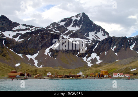 Des scènes de l'ancienne station baleinière de Grytviken, en Géorgie du Sud de l'île. Banque D'Images