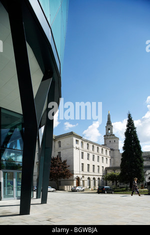 Le Rose Bowl de l'Université Métropolitaine de Leeds, Leeds, Royaume-Uni, SHEPPARD ROBSON Banque D'Images