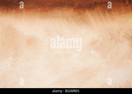 Aquarelle brun motif toile de fond texturé ou Banque D'Images