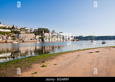 Salcombe et Salcombe Harbour depuis East Portlerouth près de Mill Bay, South Hams, Devon, Angleterre, Grande-Bretagne Banque D'Images