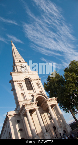 Christ Church Spitalfields Londres conçu par Nicholas Hawksmoor Banque D'Images